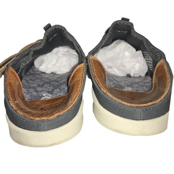 NWT OluKai Li Keu Mens Slip On Drop Heel Casual Sneaker Shoe Slides 8 - Picture 8 of 8